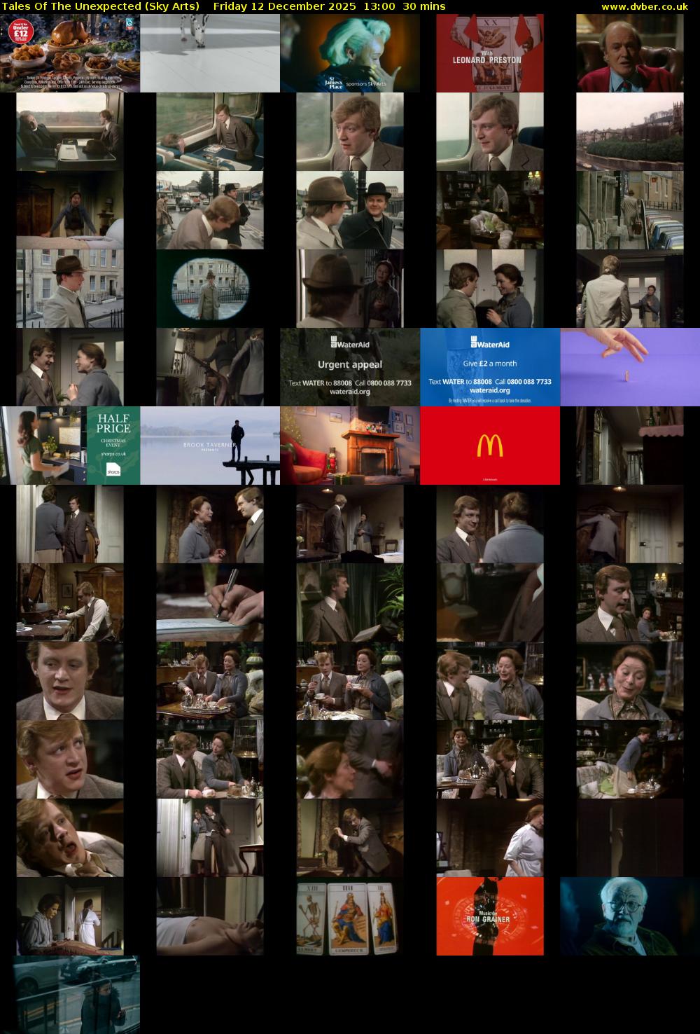 Tales Of The Unexpected (Sky Arts) Friday 12 December 2025 13:00 - 13:30