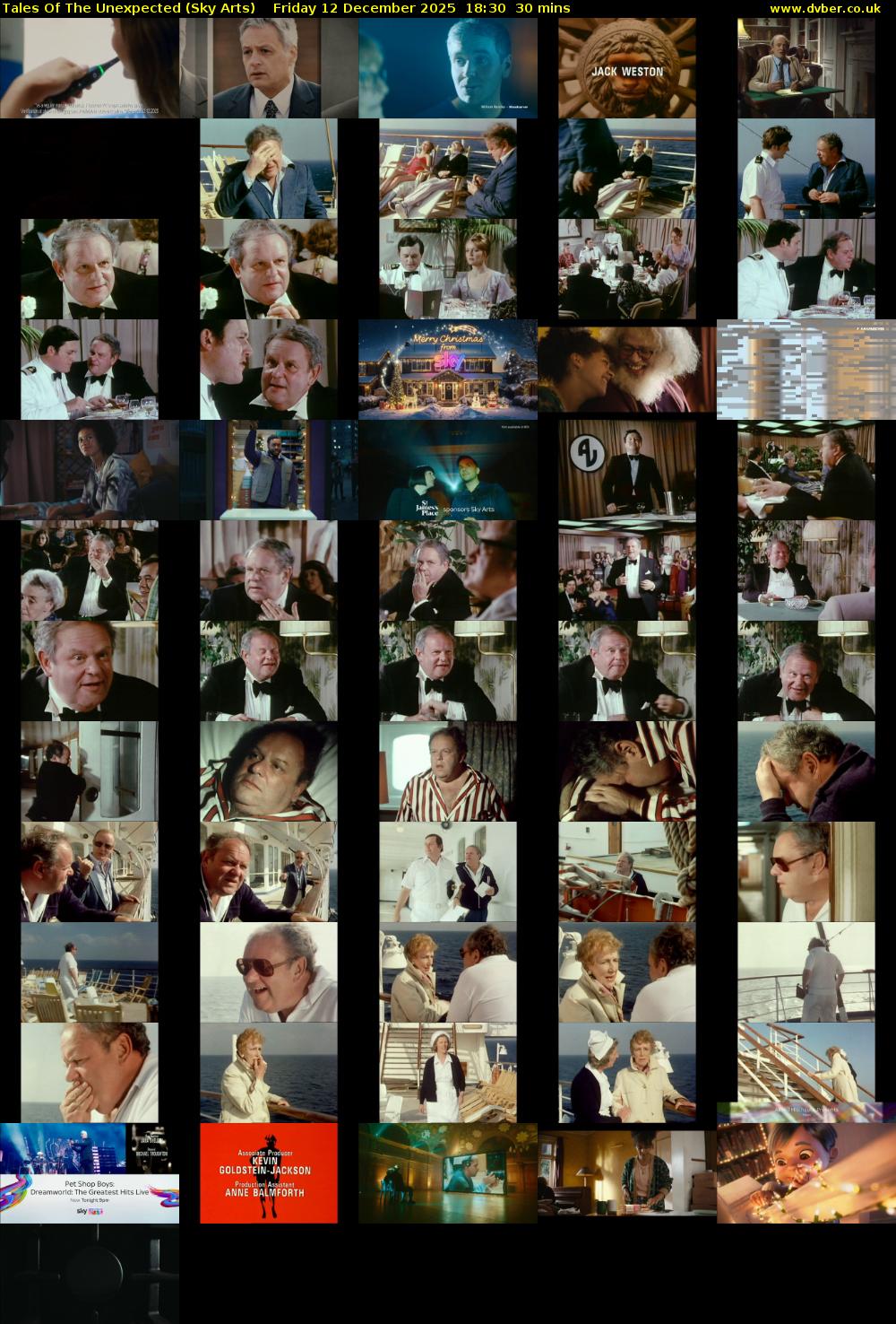 Tales Of The Unexpected (Sky Arts) Friday 12 December 2025 18:30 - 19:00