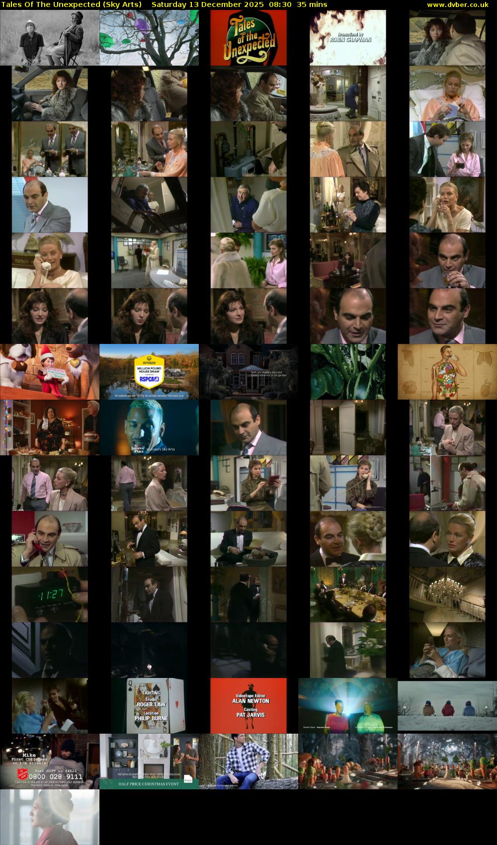 Tales Of The Unexpected (Sky Arts) Saturday 13 December 2025 08:30 - 09:05