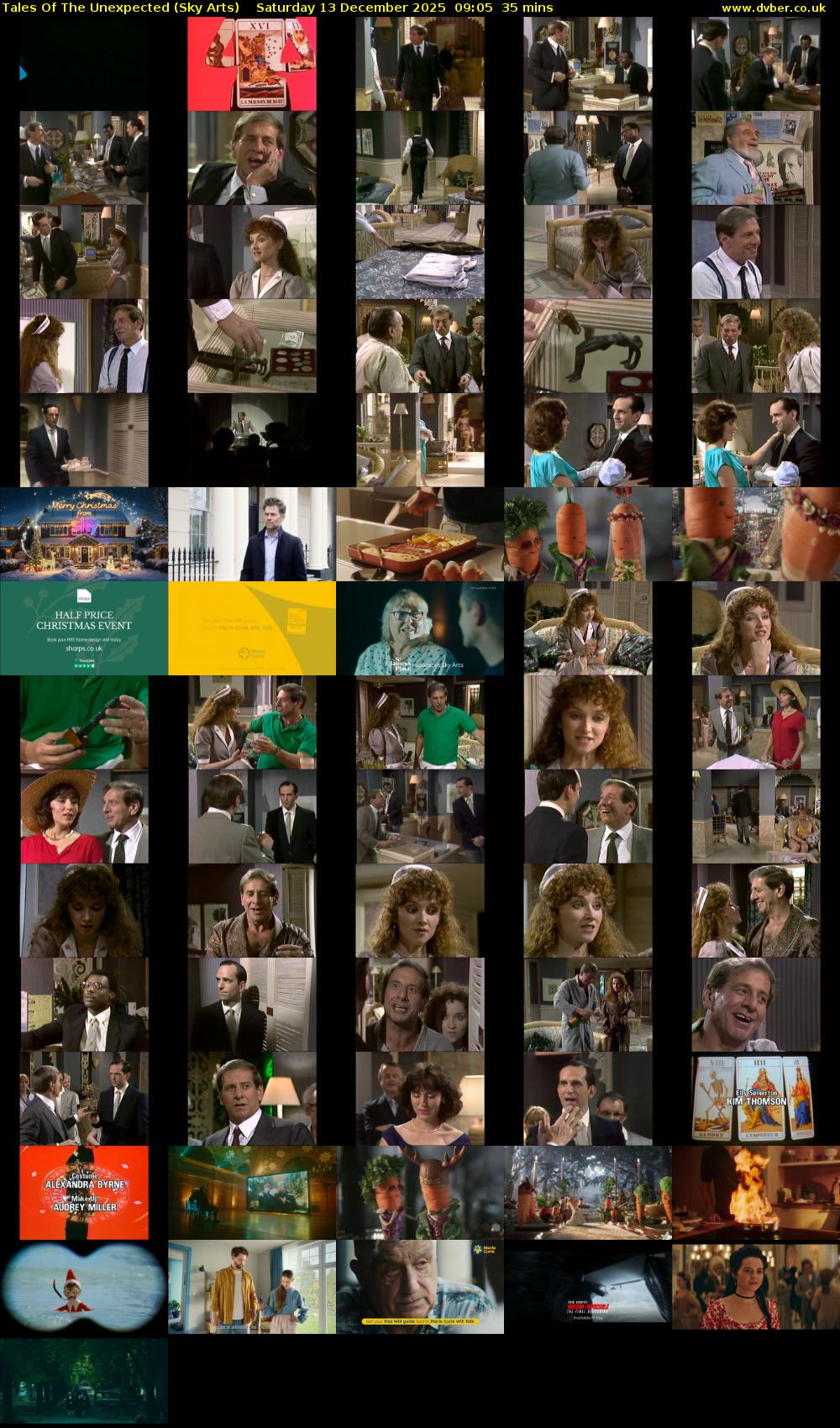 Tales Of The Unexpected (Sky Arts) Saturday 13 December 2025 09:05 - 09:40