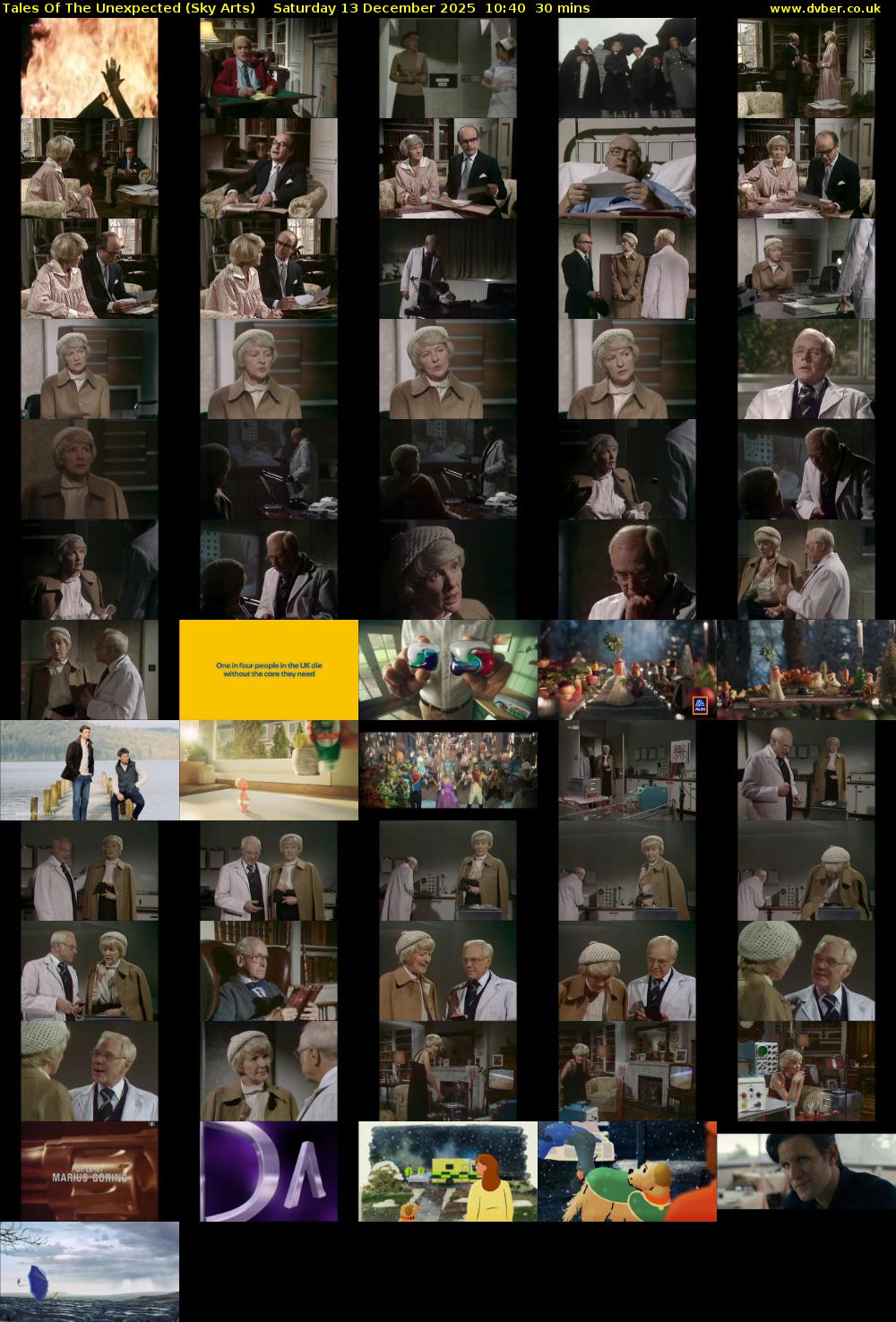 Tales Of The Unexpected (Sky Arts) Saturday 13 December 2025 10:40 - 11:10