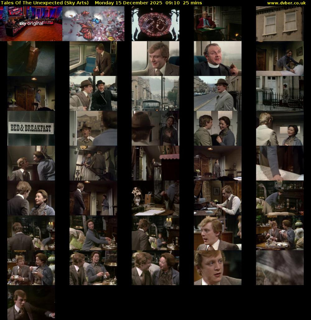 Tales Of The Unexpected (Sky Arts) Monday 15 December 2025 09:10 - 09:35