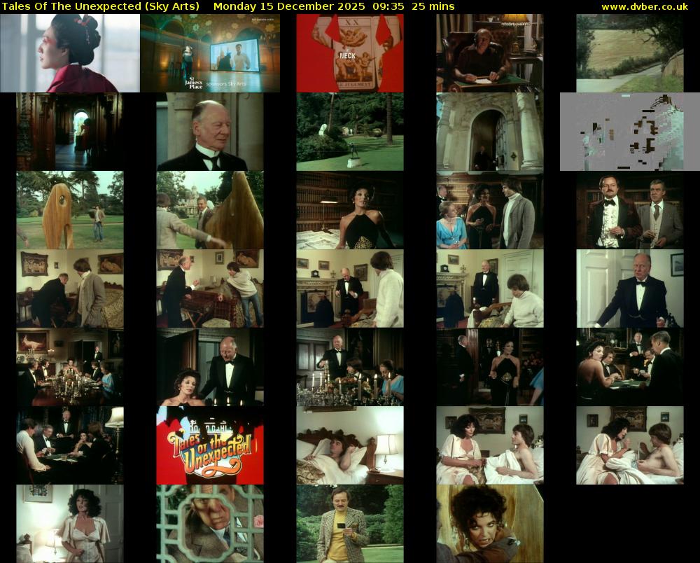Tales Of The Unexpected (Sky Arts) Monday 15 December 2025 09:35 - 10:00