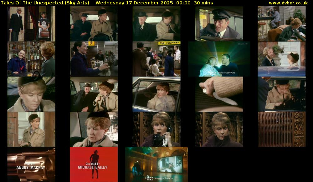 Tales Of The Unexpected (Sky Arts) Wednesday 17 December 2025 09:00 - 09:30