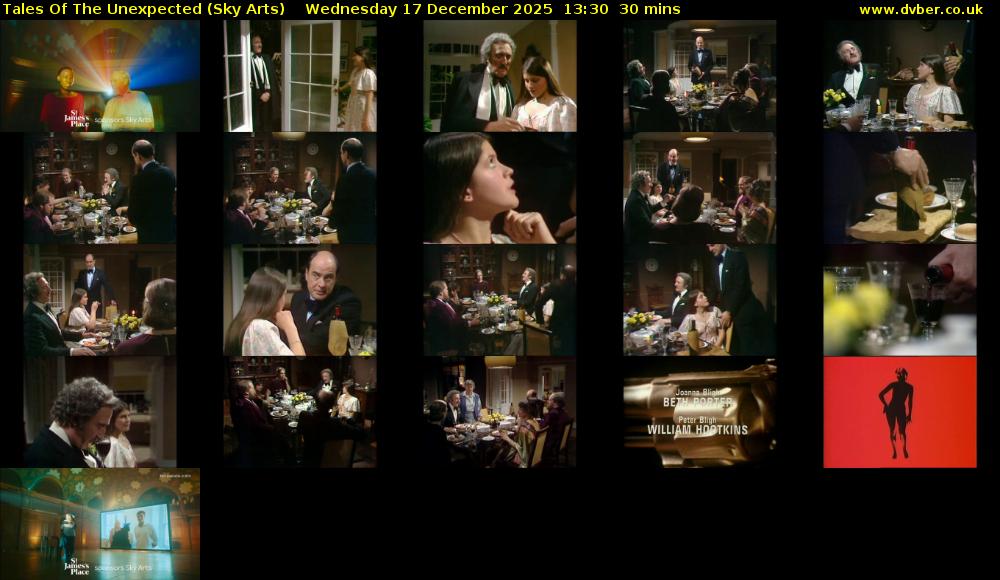 Tales Of The Unexpected (Sky Arts) Wednesday 17 December 2025 13:30 - 14:00