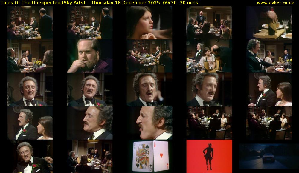 Tales Of The Unexpected (Sky Arts) Thursday 18 December 2025 09:30 - 10:00