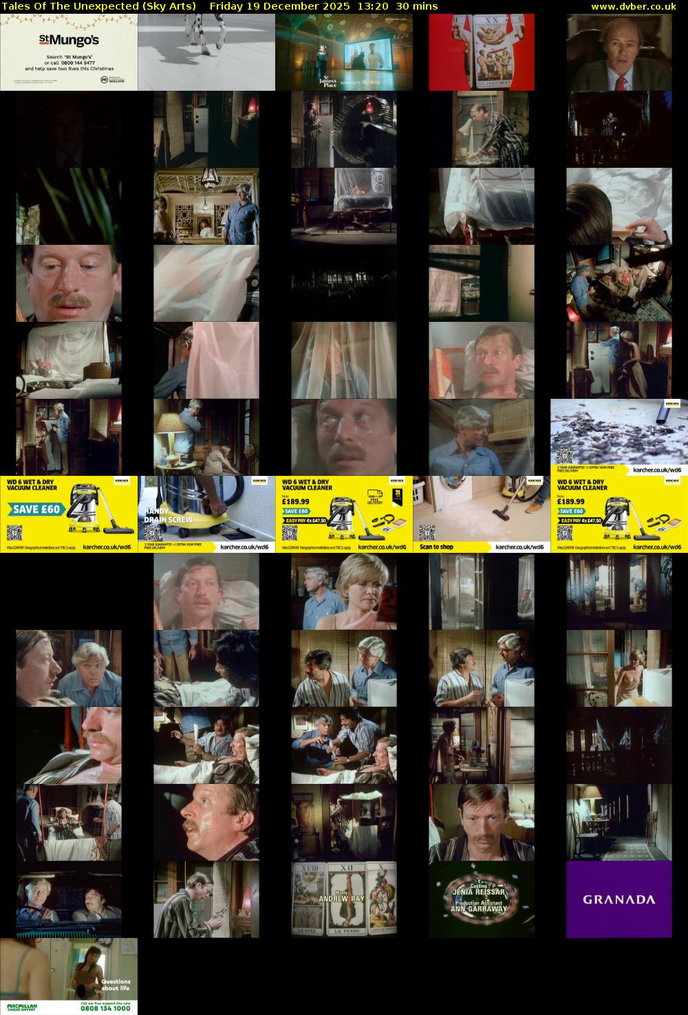 Tales Of The Unexpected (Sky Arts) Friday 19 December 2025 13:20 - 13:50