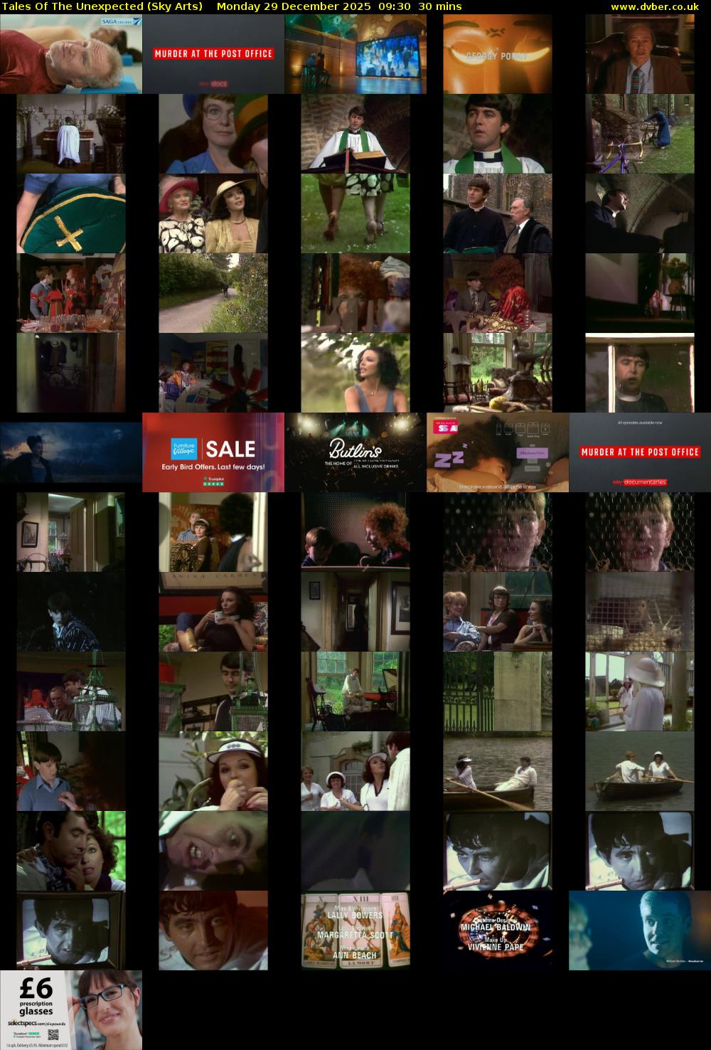 Tales Of The Unexpected (Sky Arts) Monday 29 December 2025 09:30 - 10:00