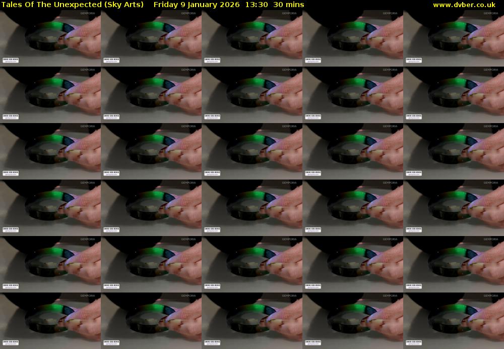 Tales Of The Unexpected (Sky Arts) Friday 9 January 2026 13:30 - 14:00