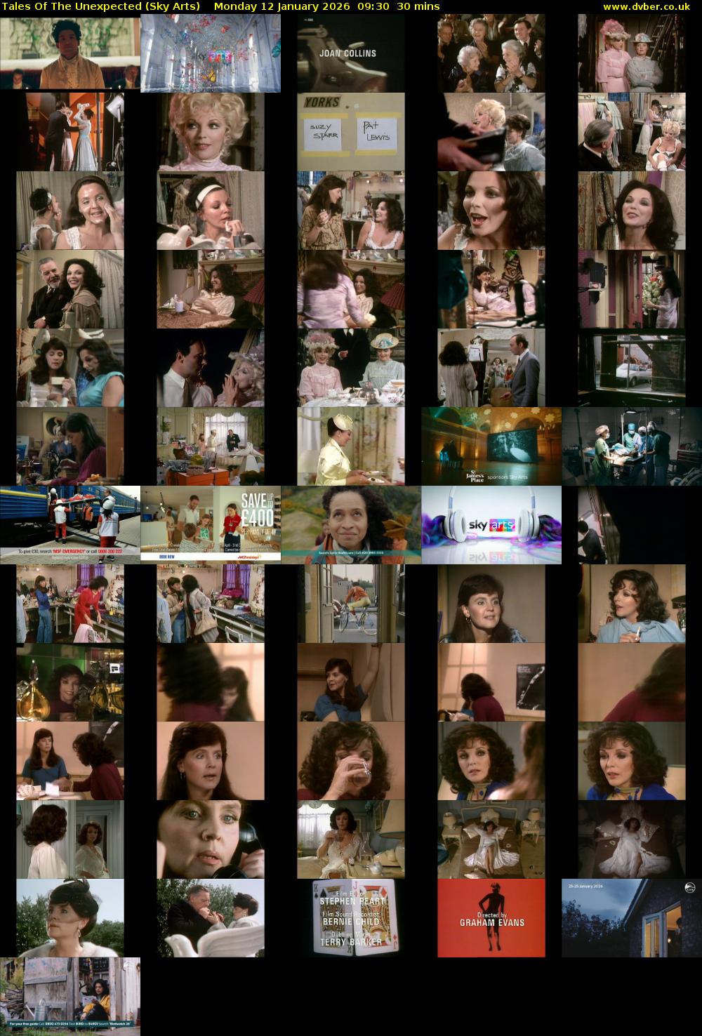 Tales Of The Unexpected (Sky Arts) Monday 12 January 2026 09:30 - 10:00