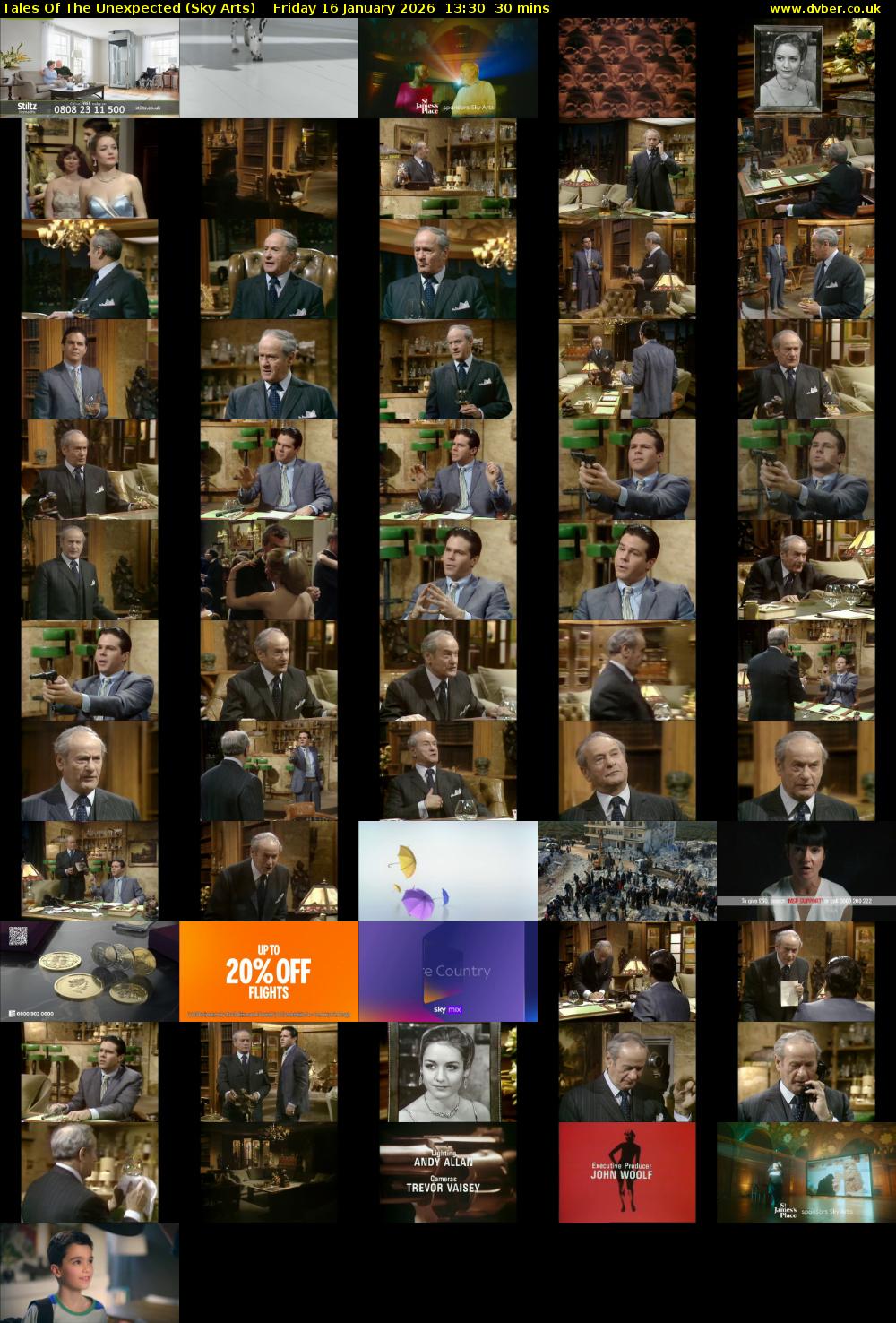 Tales Of The Unexpected (Sky Arts) Friday 16 January 2026 13:30 - 14:00