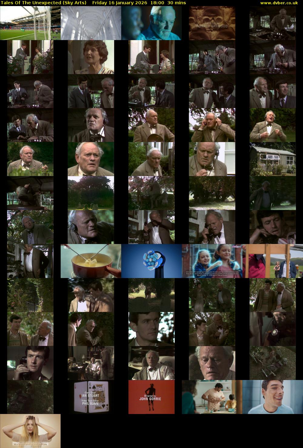 Tales Of The Unexpected (Sky Arts) Friday 16 January 2026 18:00 - 18:30