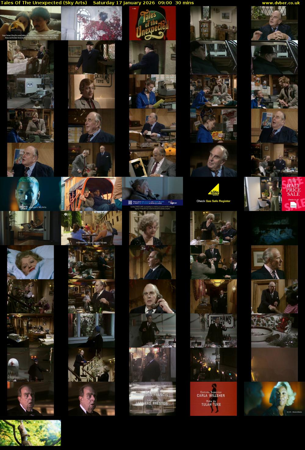 Tales Of The Unexpected (Sky Arts) Saturday 17 January 2026 09:00 - 09:30