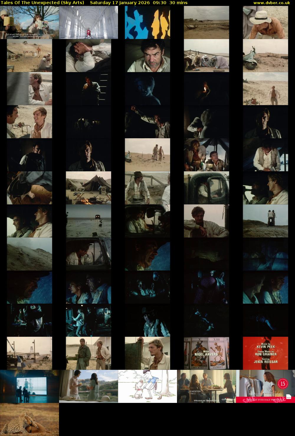 Tales Of The Unexpected (Sky Arts) Saturday 17 January 2026 09:30 - 10:00