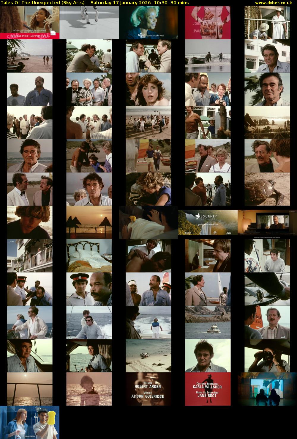 Tales Of The Unexpected (Sky Arts) Saturday 17 January 2026 10:30 - 11:00