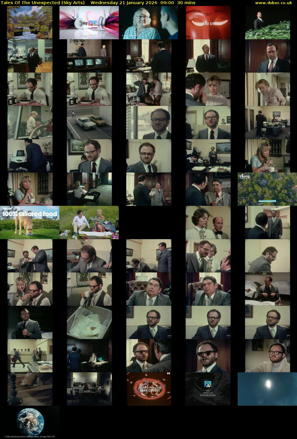 Tales Of The Unexpected (Sky Arts) Wednesday 21 January 2026 09:00 - 09:30