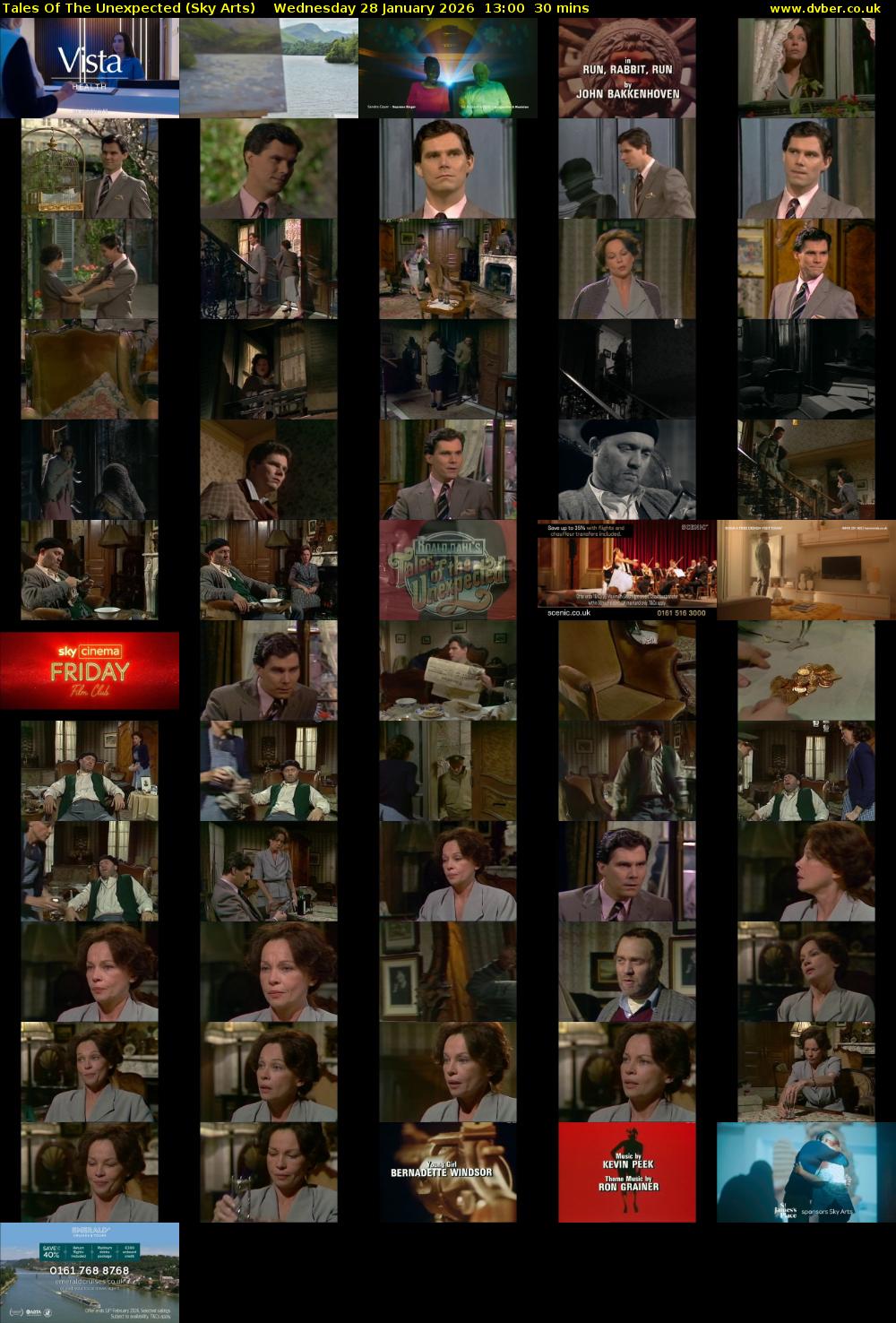 Tales Of The Unexpected (Sky Arts) Wednesday 28 January 2026 13:00 - 13:30