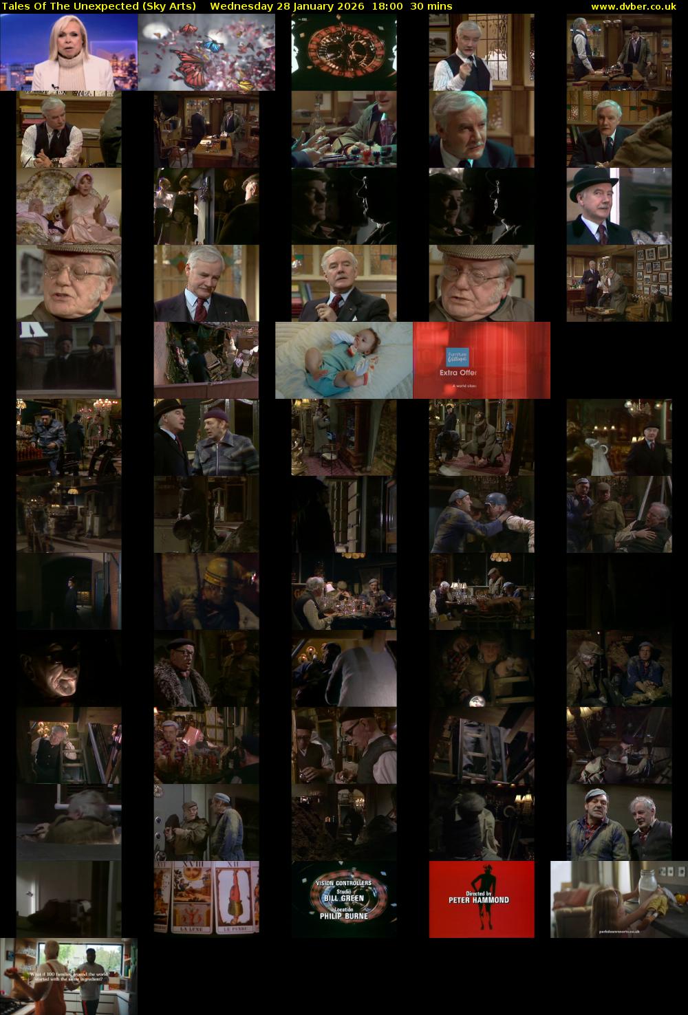 Tales Of The Unexpected (Sky Arts) Wednesday 28 January 2026 18:00 - 18:30