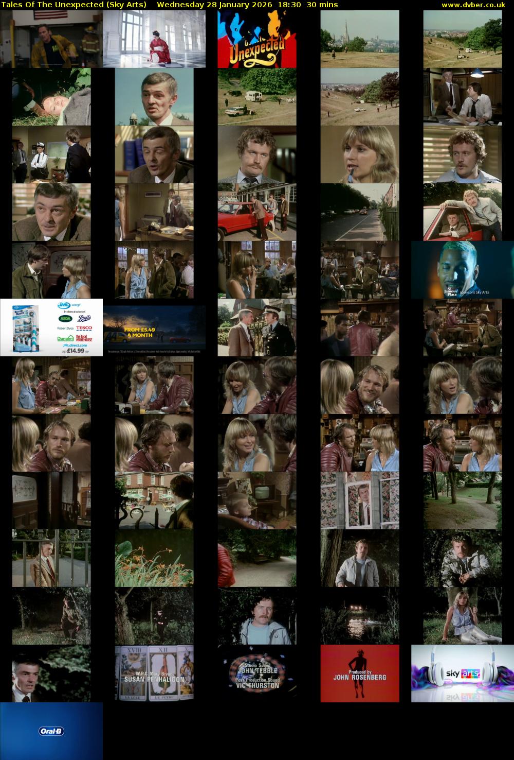 Tales Of The Unexpected (Sky Arts) Wednesday 28 January 2026 18:30 - 19:00