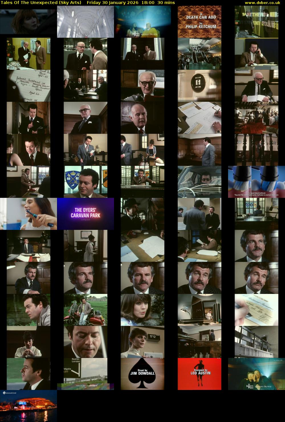 Tales Of The Unexpected (Sky Arts) Friday 30 January 2026 18:00 - 18:30