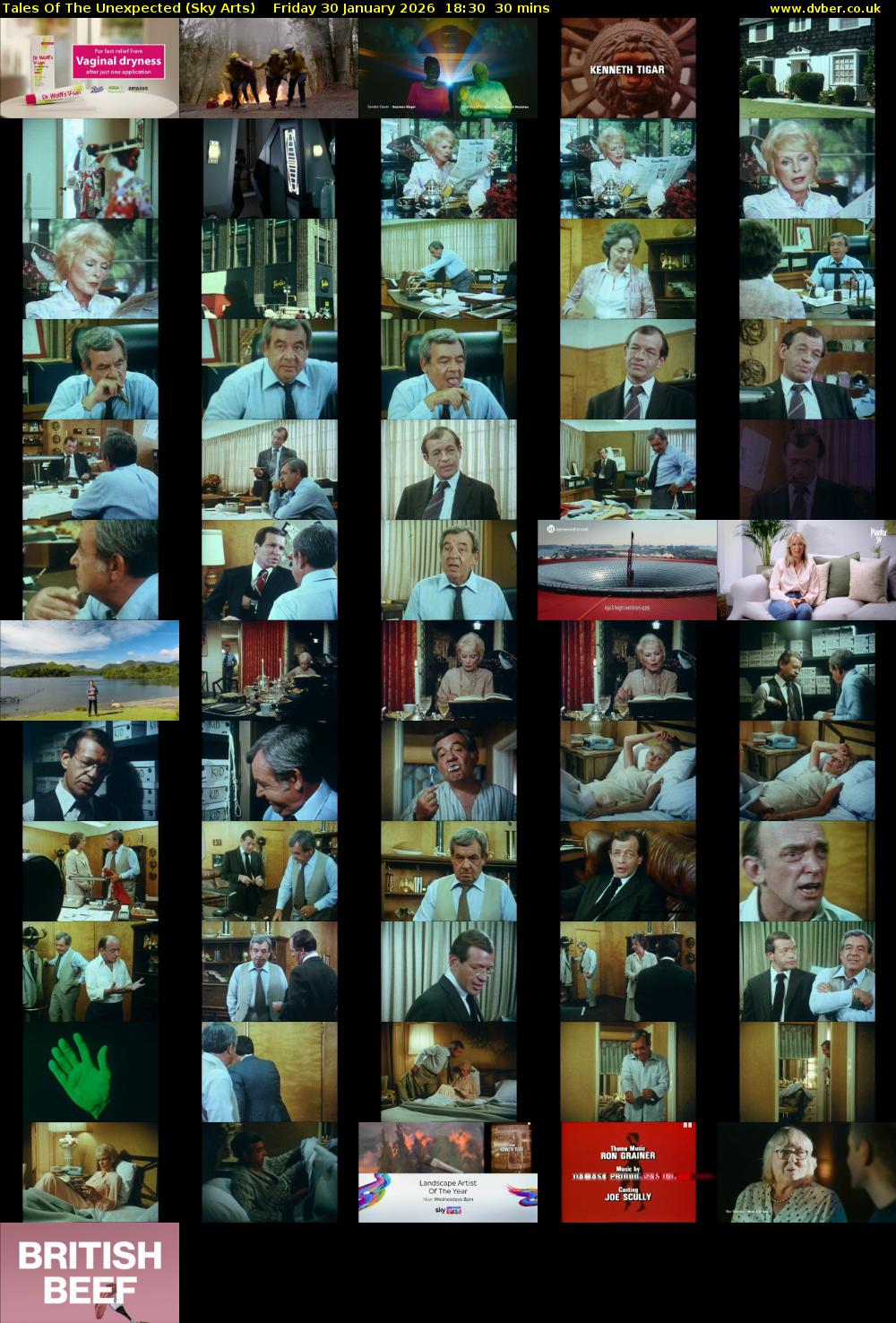 Tales Of The Unexpected (Sky Arts) Friday 30 January 2026 18:30 - 19:00