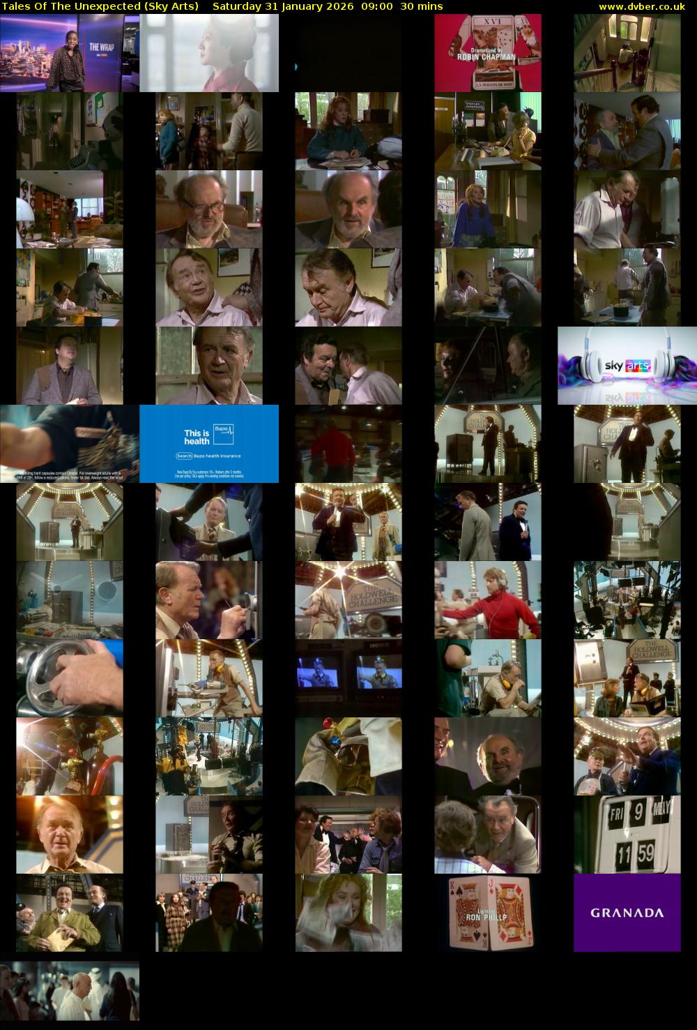 Tales Of The Unexpected (Sky Arts) Saturday 31 January 2026 09:00 - 09:30