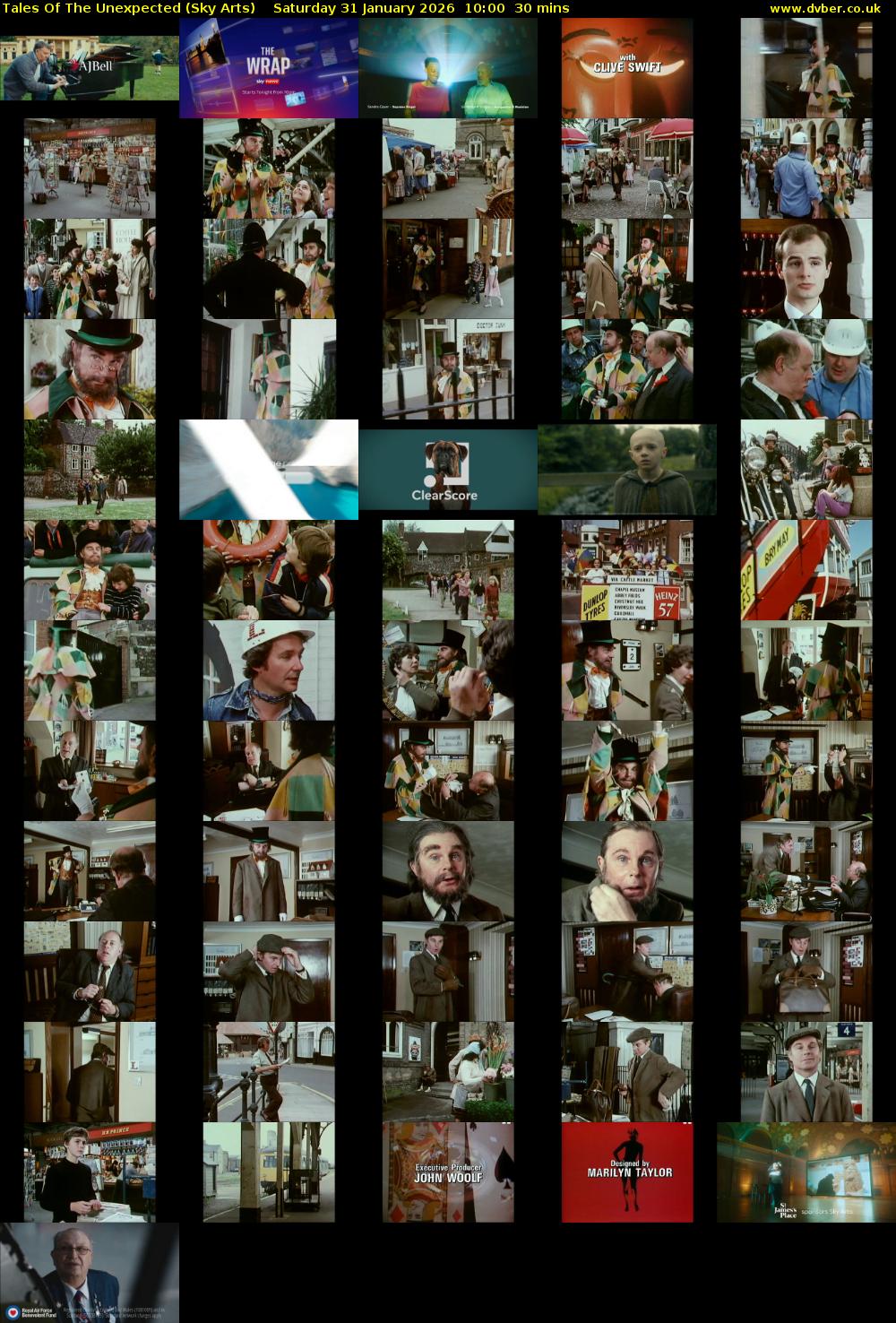 Tales Of The Unexpected (Sky Arts) Saturday 31 January 2026 10:00 - 10:30