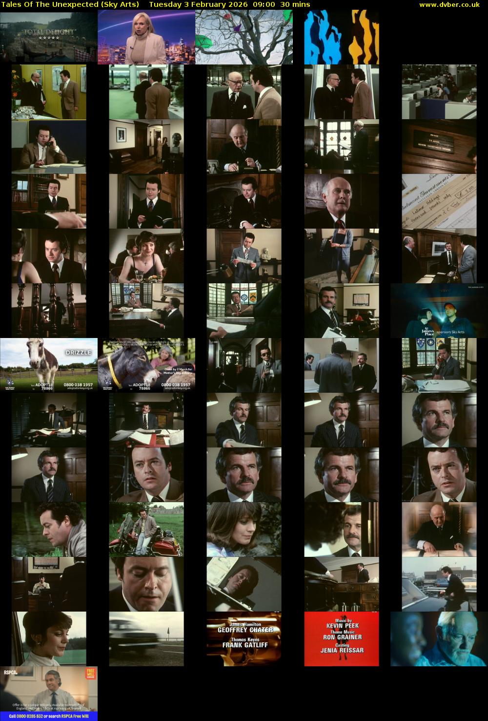 Tales Of The Unexpected (Sky Arts) Tuesday 3 February 2026 09:00 - 09:30