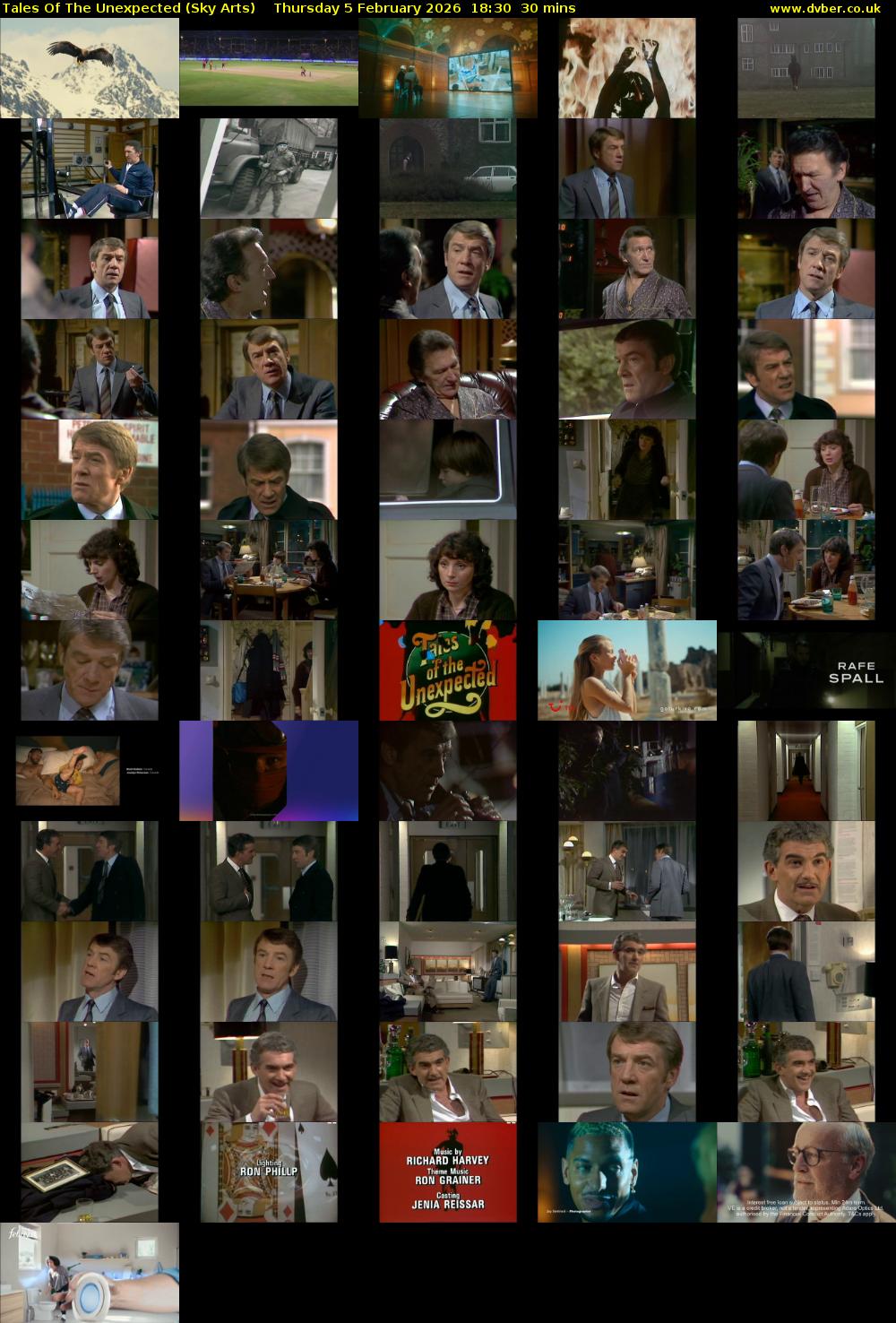 Tales Of The Unexpected (Sky Arts) Thursday 5 February 2026 18:30 - 19:00