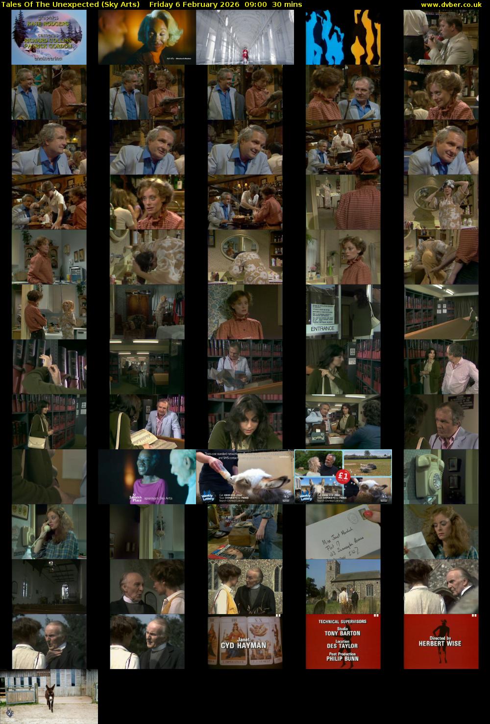 Tales Of The Unexpected (Sky Arts) Friday 6 February 2026 09:00 - 09:30