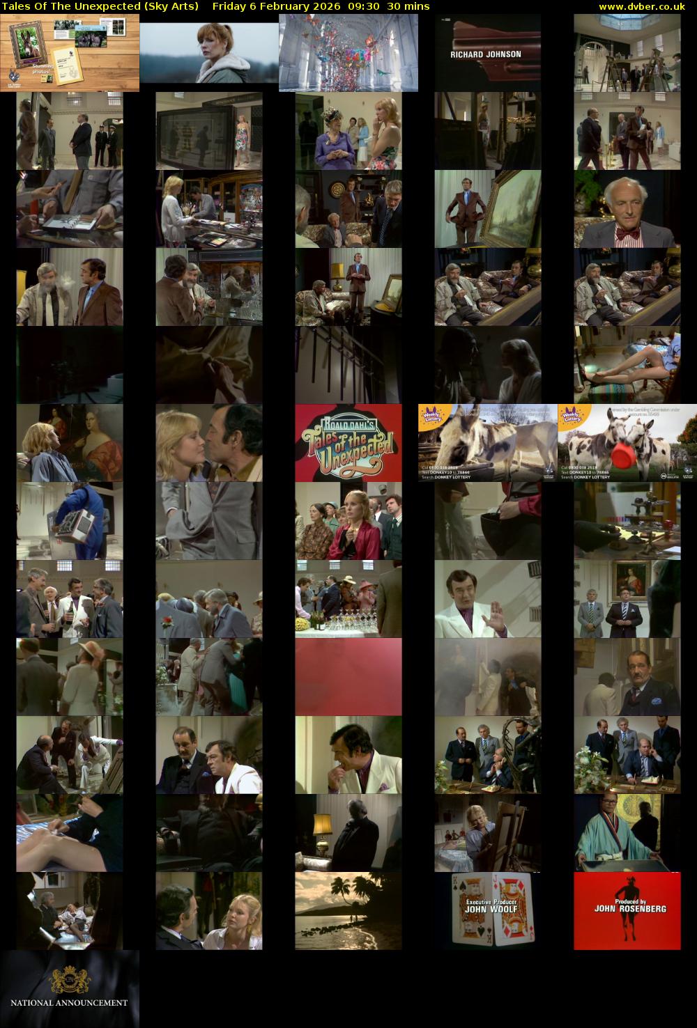 Tales Of The Unexpected (Sky Arts) Friday 6 February 2026 09:30 - 10:00