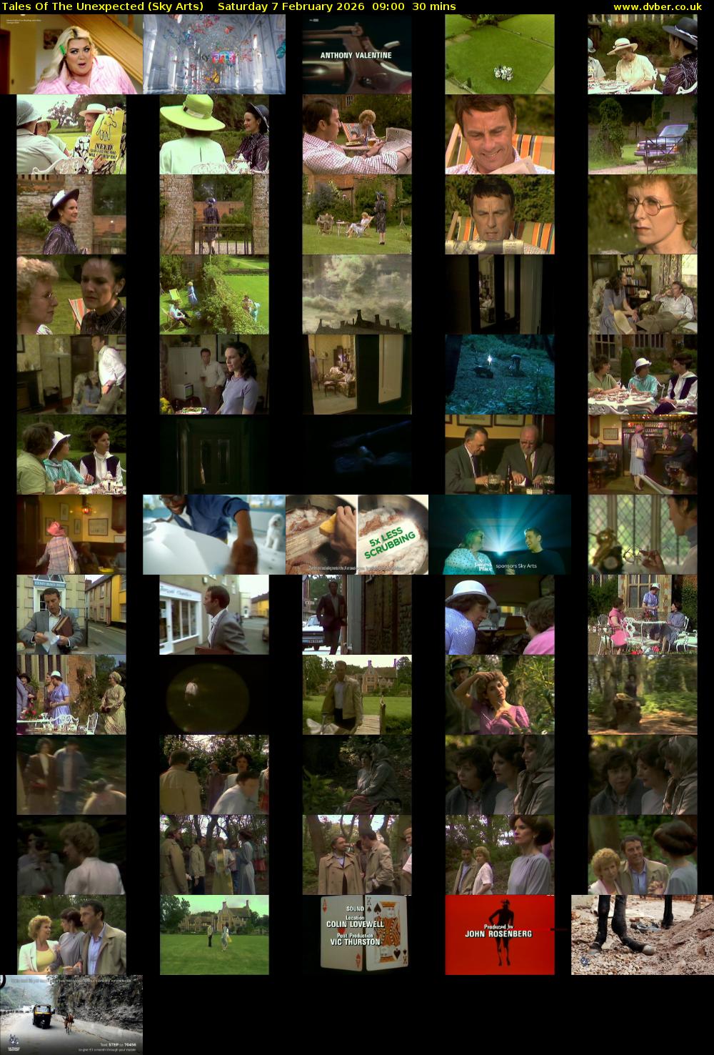 Tales Of The Unexpected (Sky Arts) Saturday 7 February 2026 09:00 - 09:30