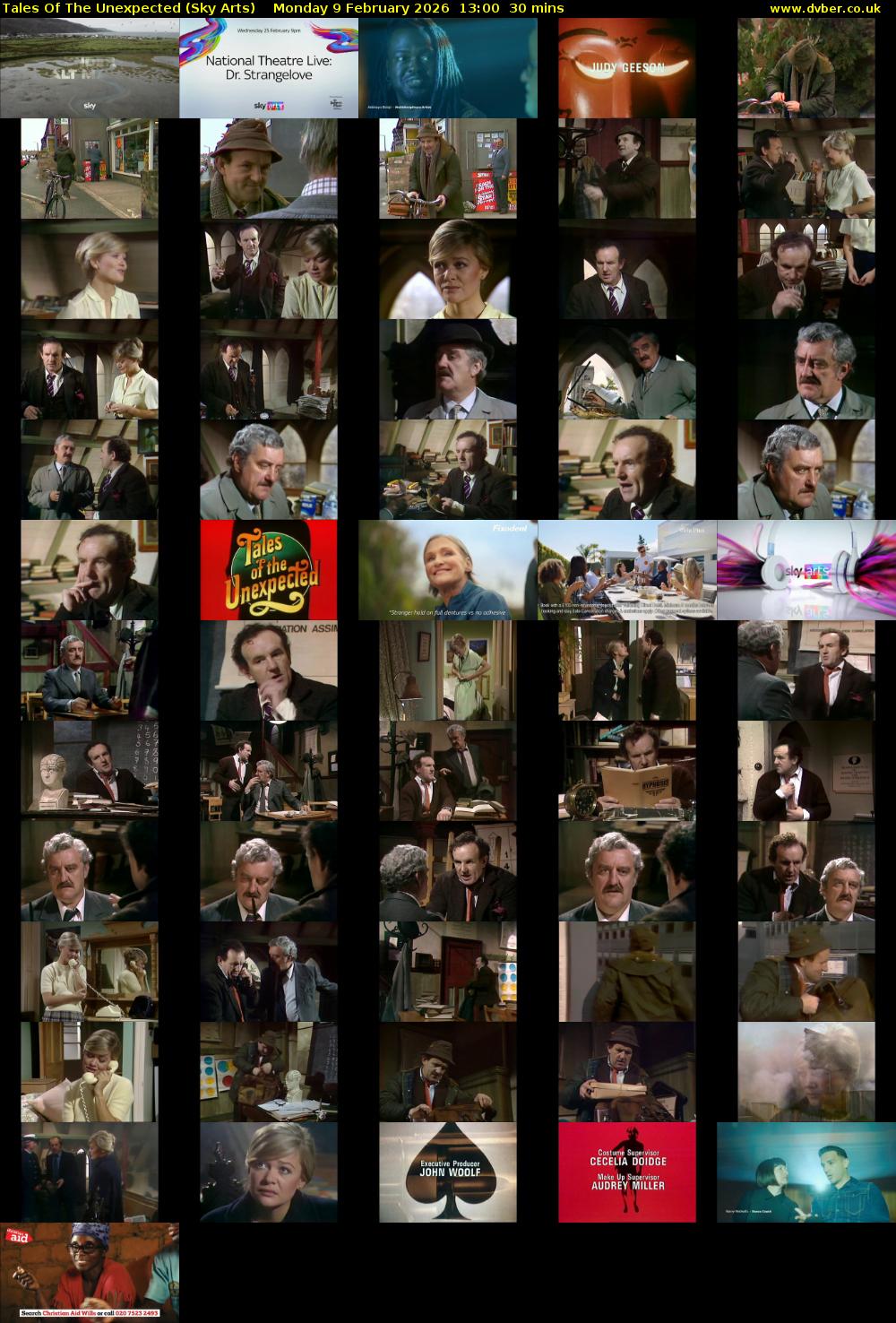 Tales Of The Unexpected (Sky Arts) Monday 9 February 2026 13:00 - 13:30