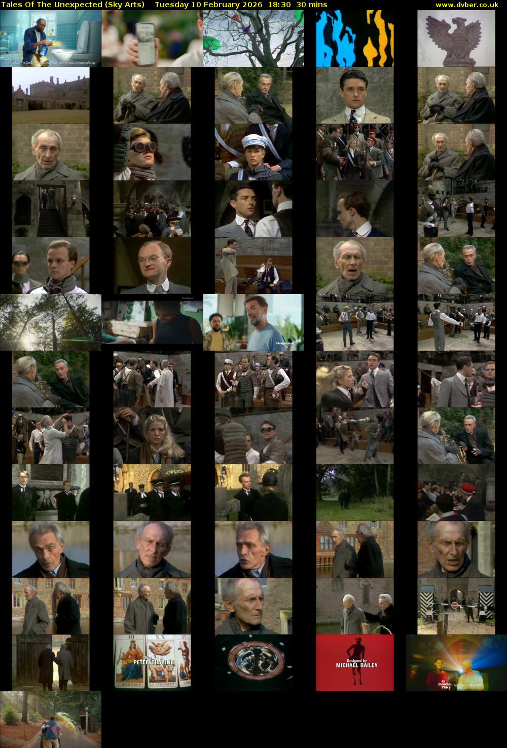 Tales Of The Unexpected (Sky Arts) Tuesday 10 February 2026 18:30 - 19:00