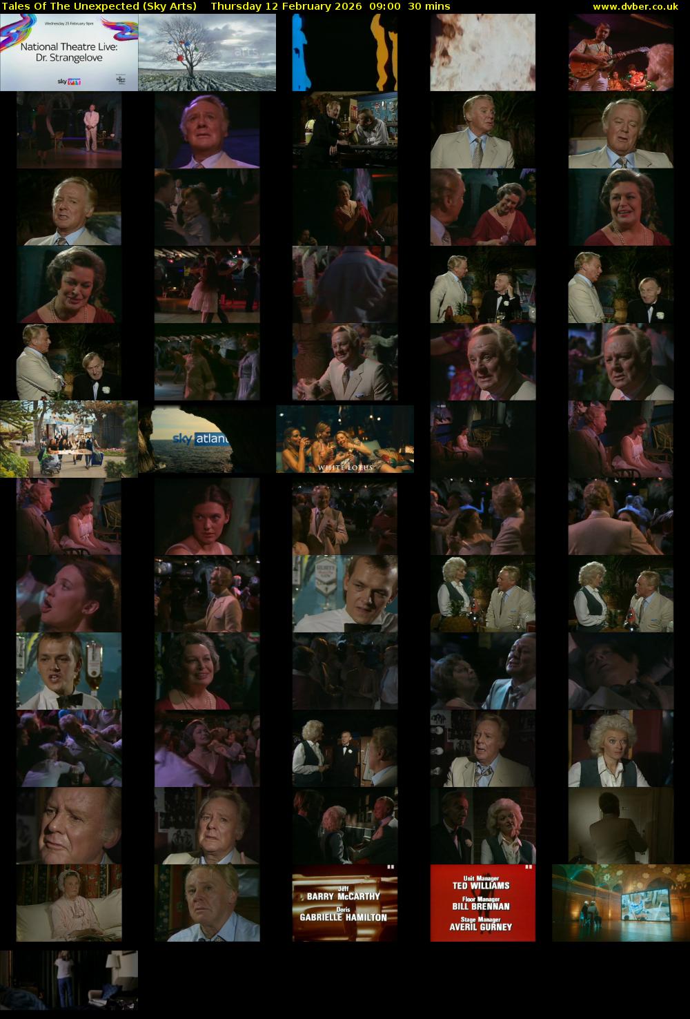 Tales Of The Unexpected (Sky Arts) Thursday 12 February 2026 09:00 - 09:30