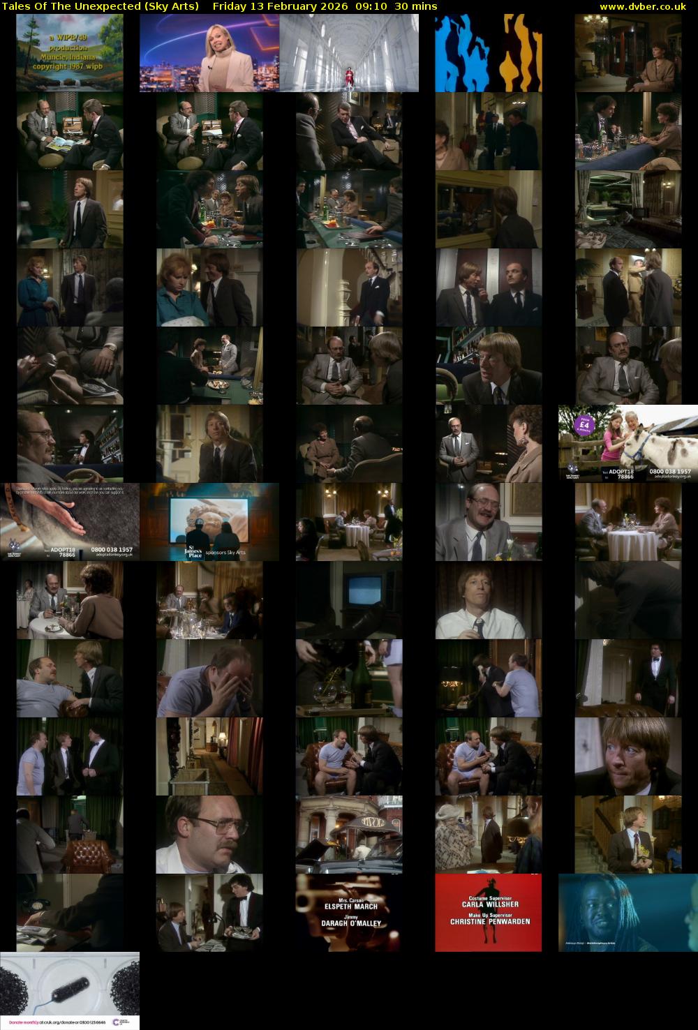 Tales Of The Unexpected (Sky Arts) Friday 13 February 2026 09:10 - 09:40