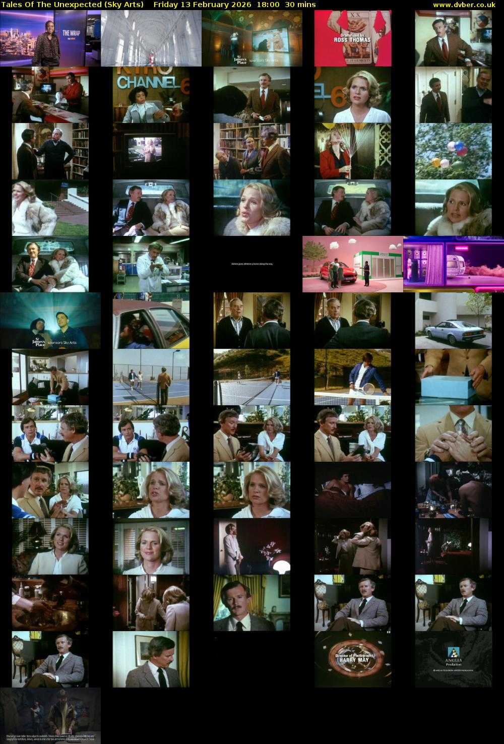 Tales Of The Unexpected (Sky Arts) Friday 13 February 2026 18:00 - 18:30