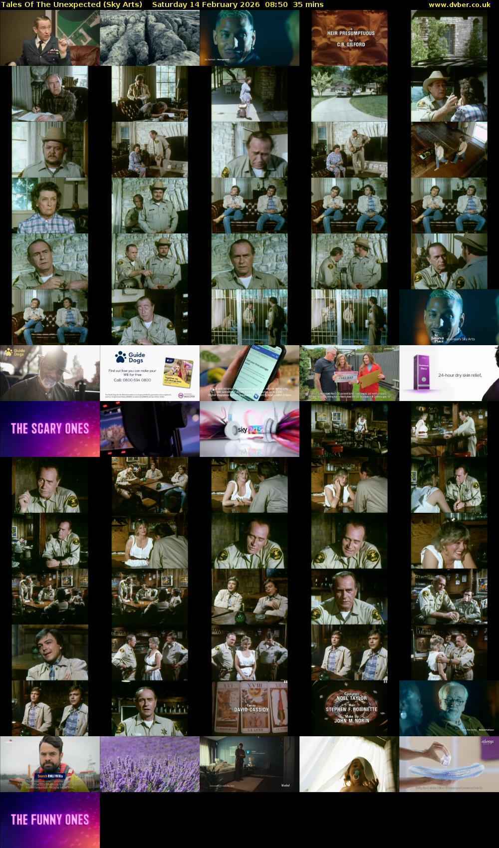 Tales Of The Unexpected (Sky Arts) Saturday 14 February 2026 08:50 - 09:25