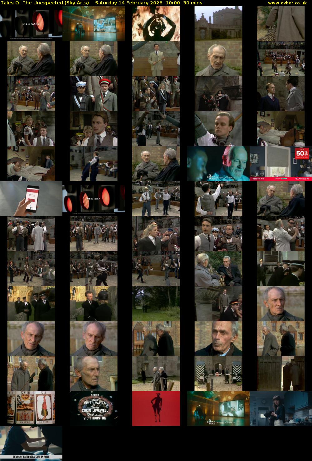 Tales Of The Unexpected (Sky Arts) Saturday 14 February 2026 10:00 - 10:30