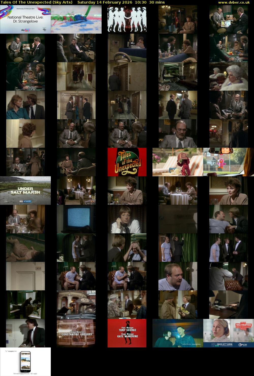 Tales Of The Unexpected (Sky Arts) Saturday 14 February 2026 10:30 - 11:00