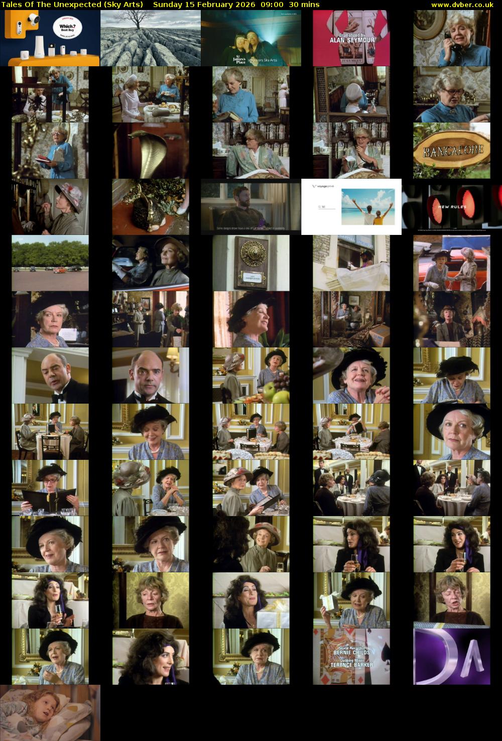 Tales Of The Unexpected (Sky Arts) Sunday 15 February 2026 09:00 - 09:30