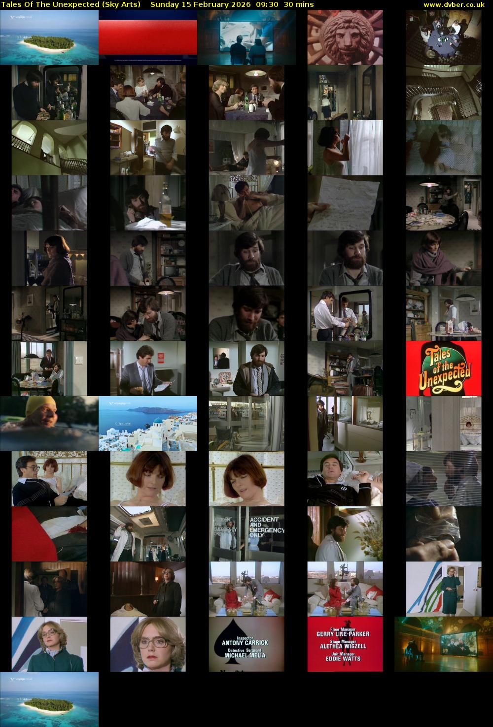 Tales Of The Unexpected (Sky Arts) Sunday 15 February 2026 09:30 - 10:00