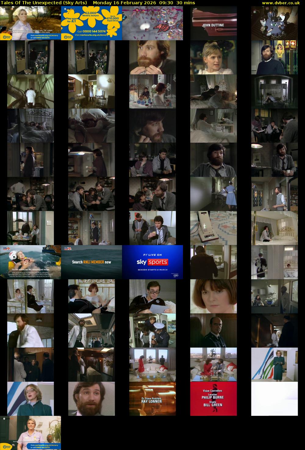 Tales Of The Unexpected (Sky Arts) Monday 16 February 2026 09:30 - 10:00