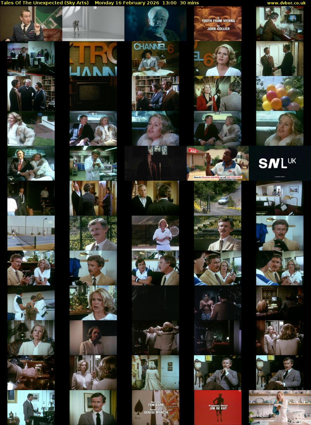 Tales Of The Unexpected (Sky Arts) Monday 16 February 2026 13:00 - 13:30