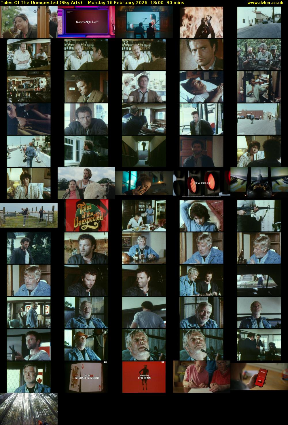 Tales Of The Unexpected (Sky Arts) Monday 16 February 2026 18:00 - 18:30