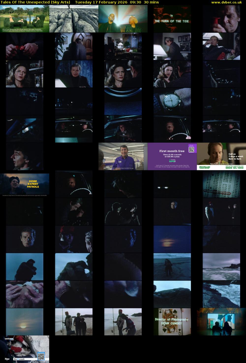 Tales Of The Unexpected (Sky Arts) Tuesday 17 February 2026 09:30 - 10:00