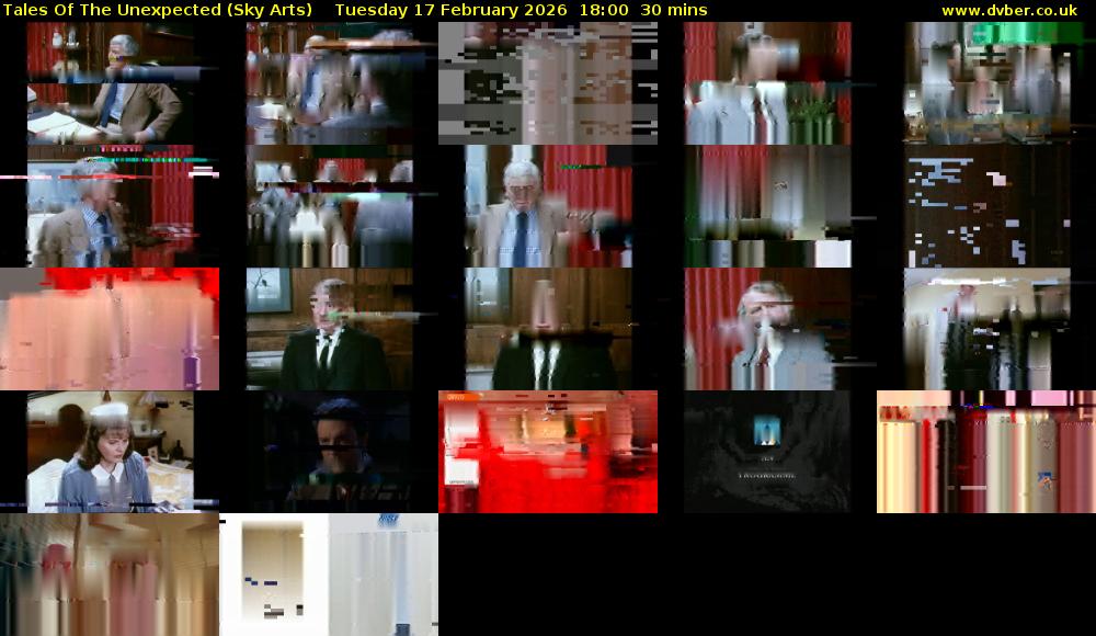 Tales Of The Unexpected (Sky Arts) Tuesday 17 February 2026 18:00 - 18:30