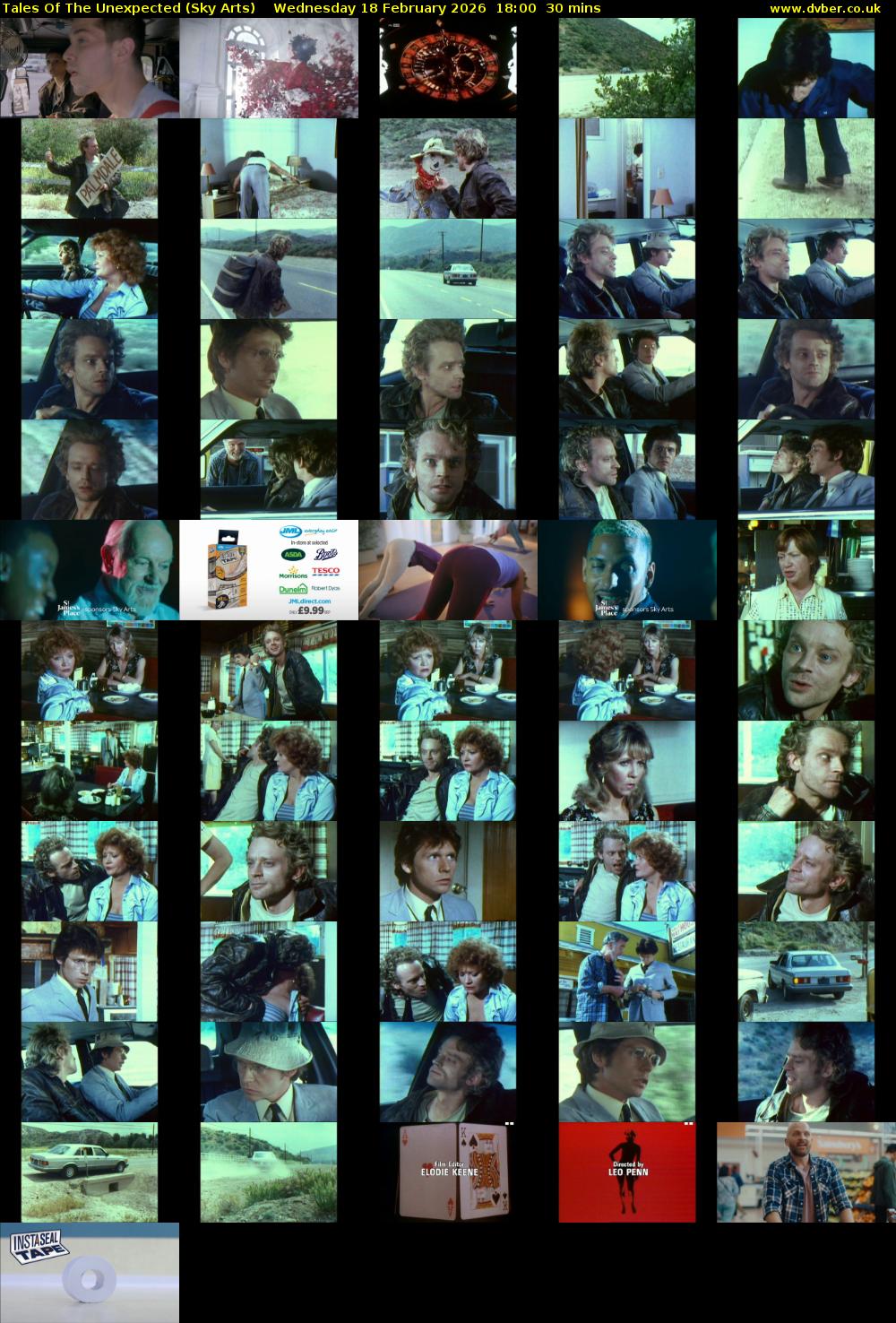 Tales Of The Unexpected (Sky Arts) Wednesday 18 February 2026 18:00 - 18:30