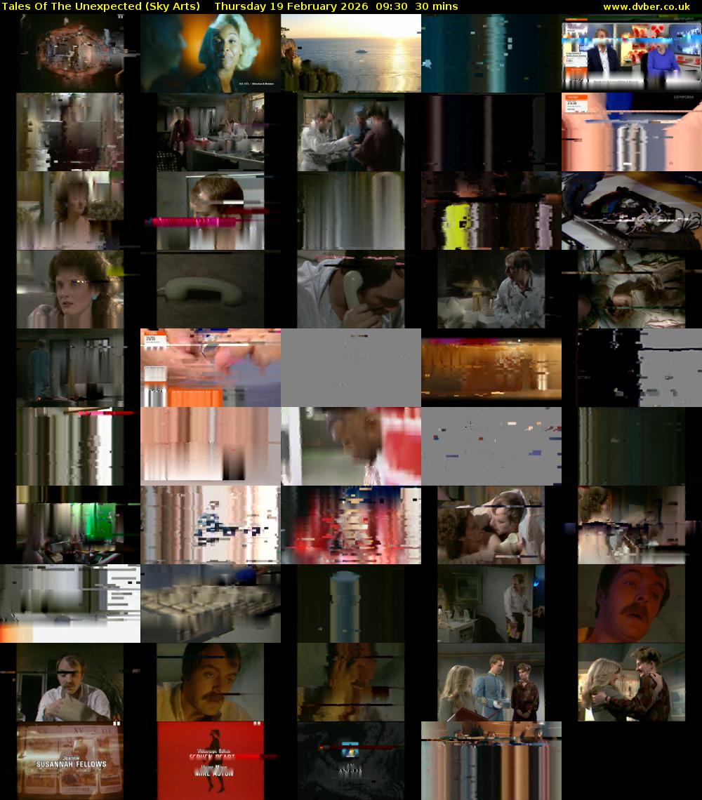 Tales Of The Unexpected (Sky Arts) Thursday 19 February 2026 09:30 - 10:00