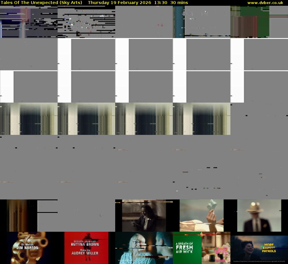 Tales Of The Unexpected (Sky Arts) Thursday 19 February 2026 13:30 - 14:00